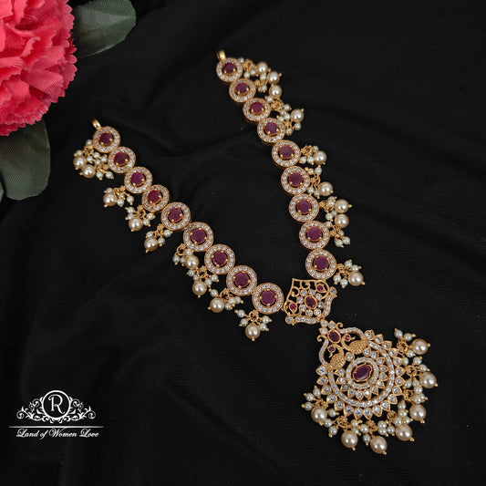 necklace 92.5 silver simple and cute necklace with beads hangins-rcl66 92.5 silver ramala jewelry / ramala collections