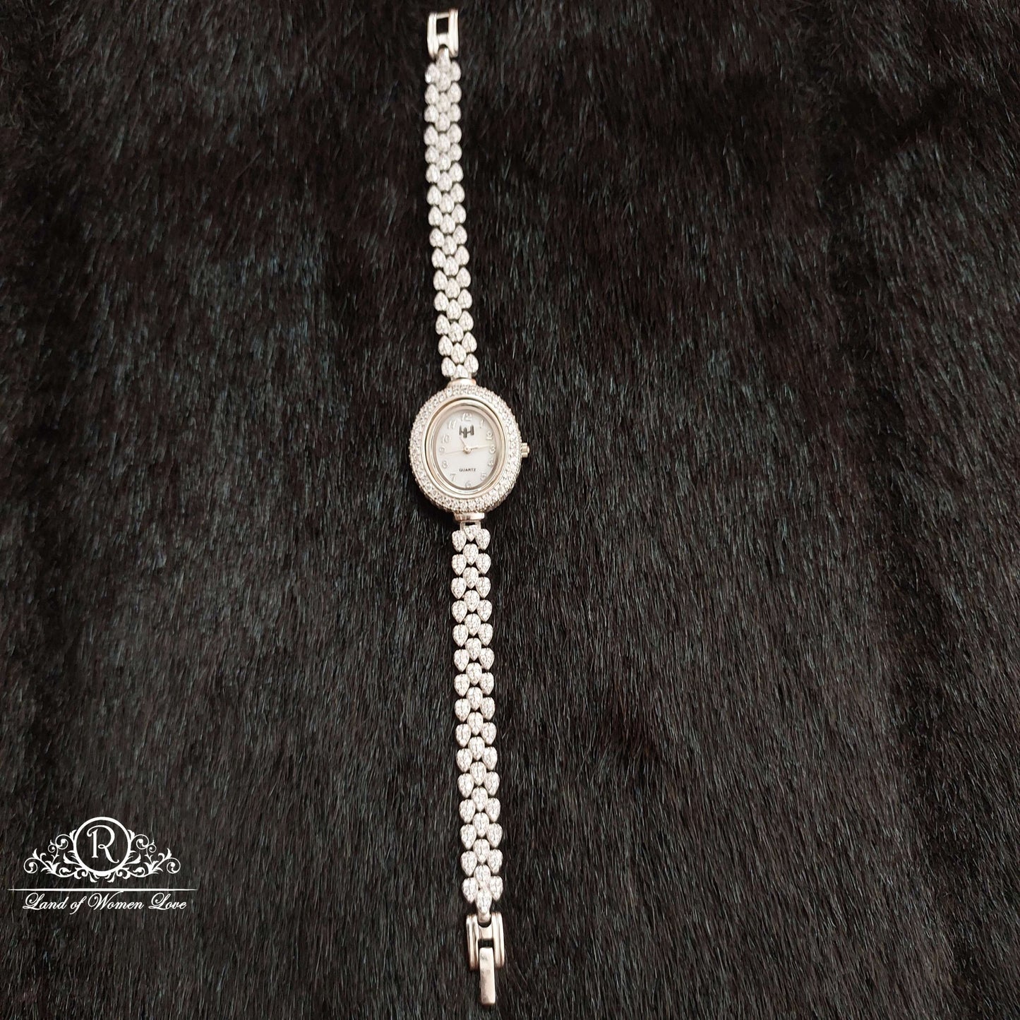 silver white stones watch-ss05 92.5 silver ramala jewelry / ramala collections