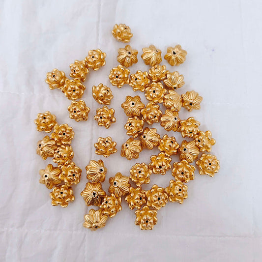 silver base gold polish balls-rcv222 92.5 silver ramala jewelry / ramala collections