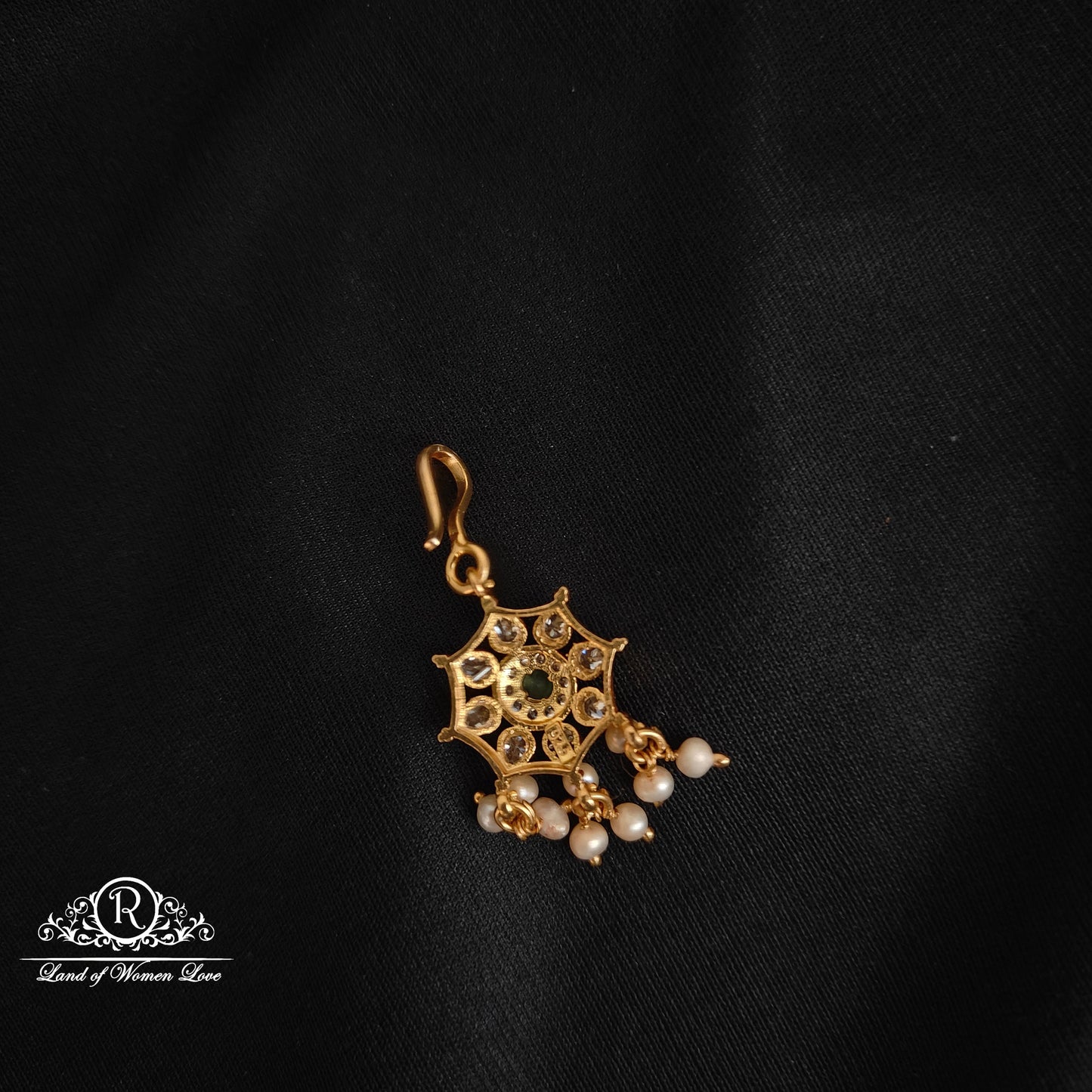 92.5 Silver flower design Tikka-RCCP349