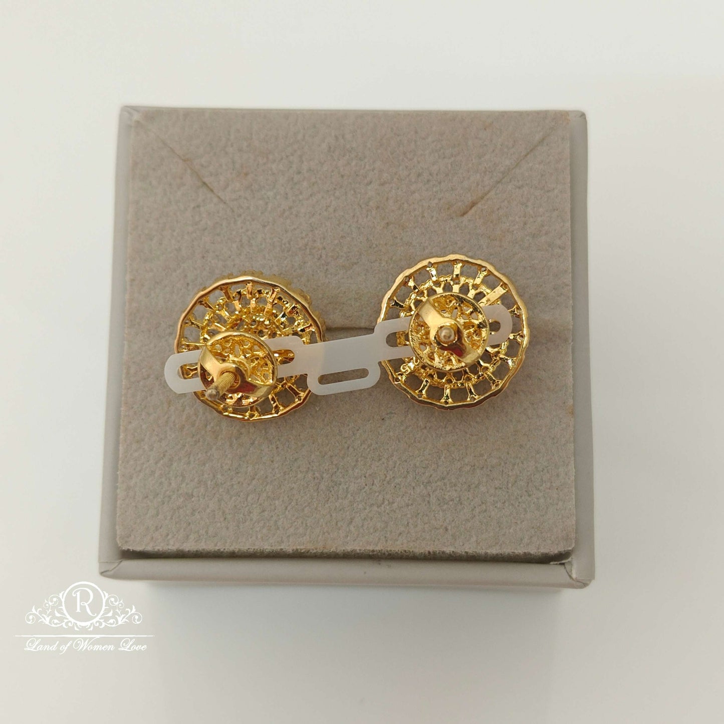 Silver Diamond Replica Design CZ-Stones Earrings-RCCP66