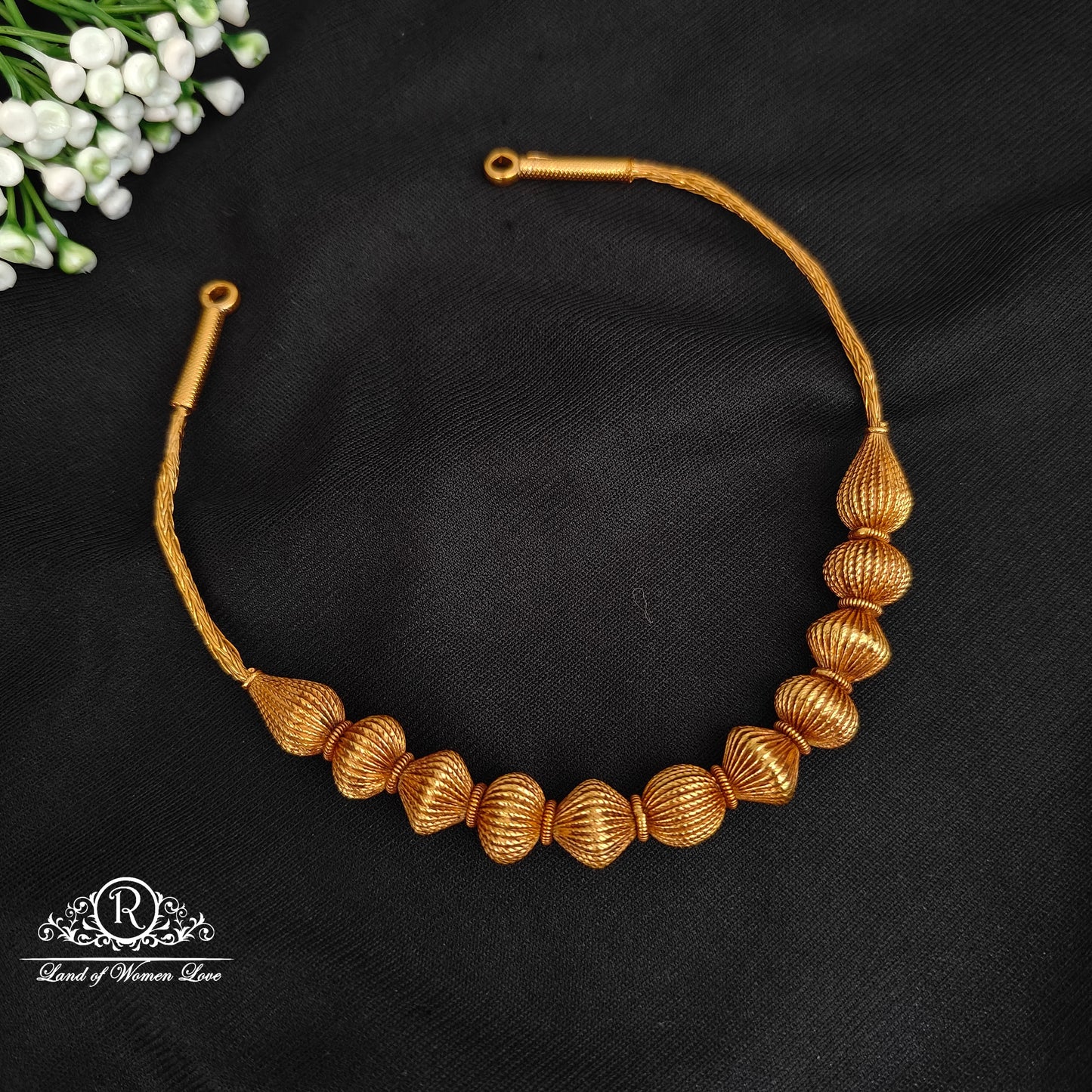 necklace 92.5 silver simple and cute nakshi finishing necklace with nakshi balls-rcp155 92.5 silver ramala jewelry / ramala collections