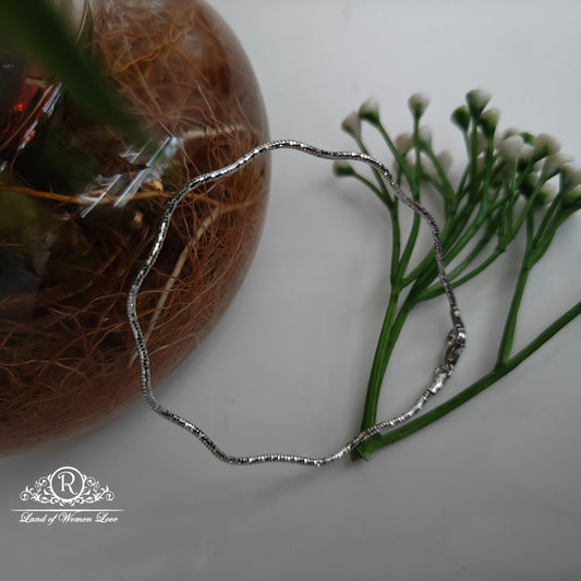 silver twisted kada or bracelets design -rcra29 92.5 silver ramala jewelry / ramala collections