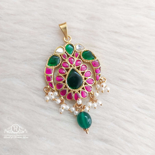 silver kundan locket-sa193 kundan 92.5 silver ramala jewelry / ramala collections