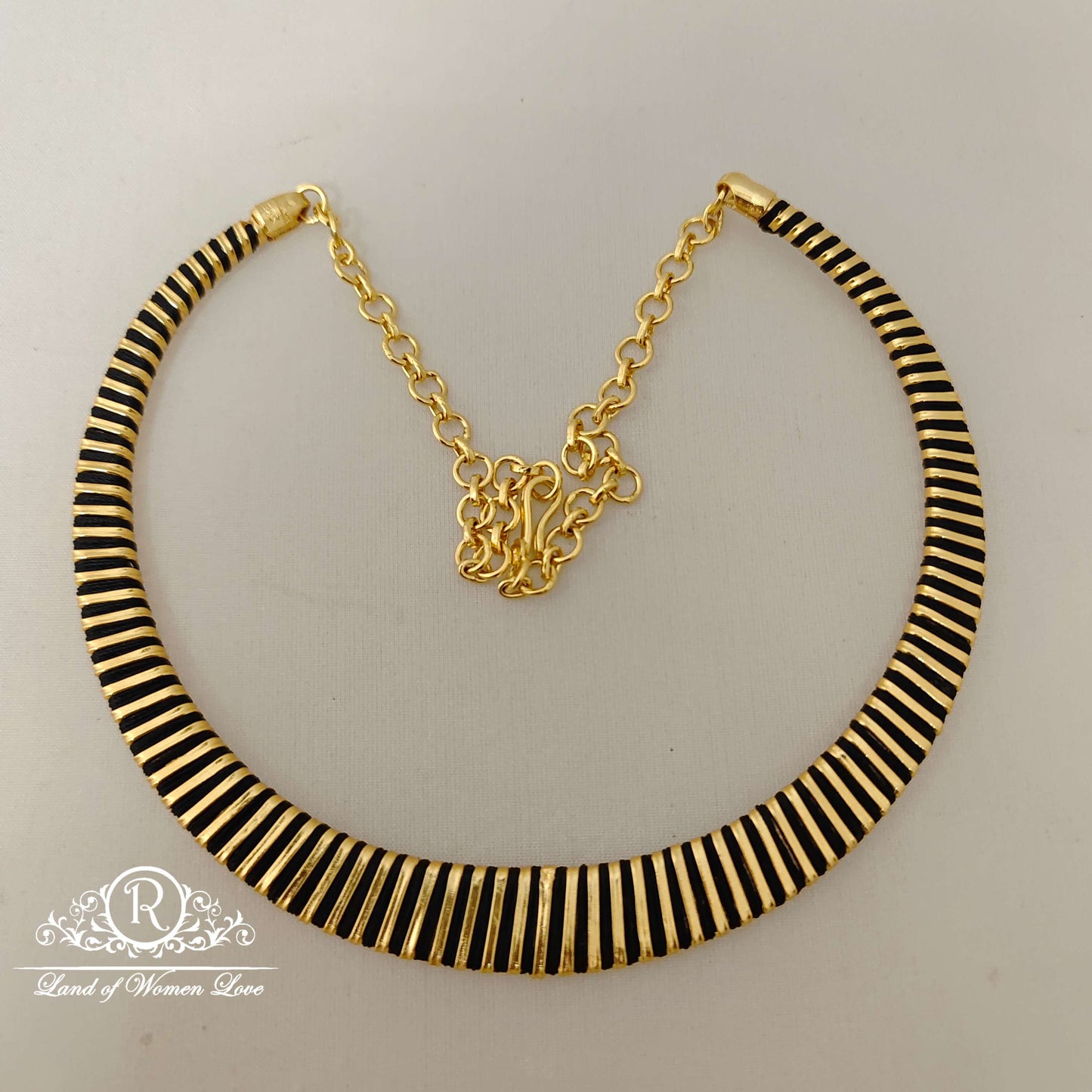necklace silver base gold polish kante ra-rcd280 92.5 silver ramala jewelry / ramala collections
