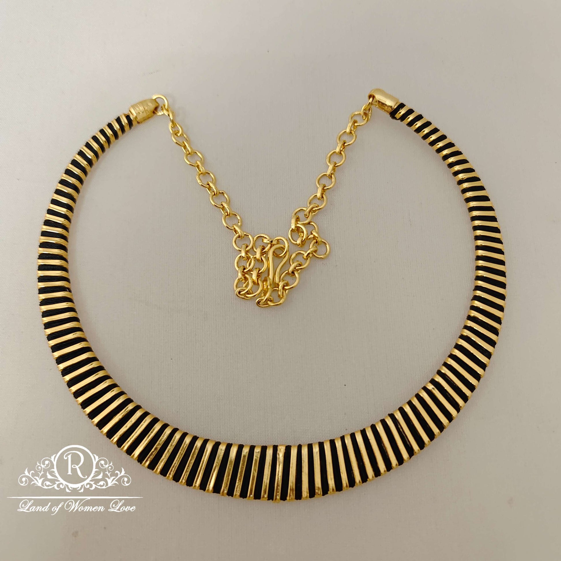 necklace silver base gold polish kante ra-rcd280 92.5 silver ramala jewelry / ramala collections