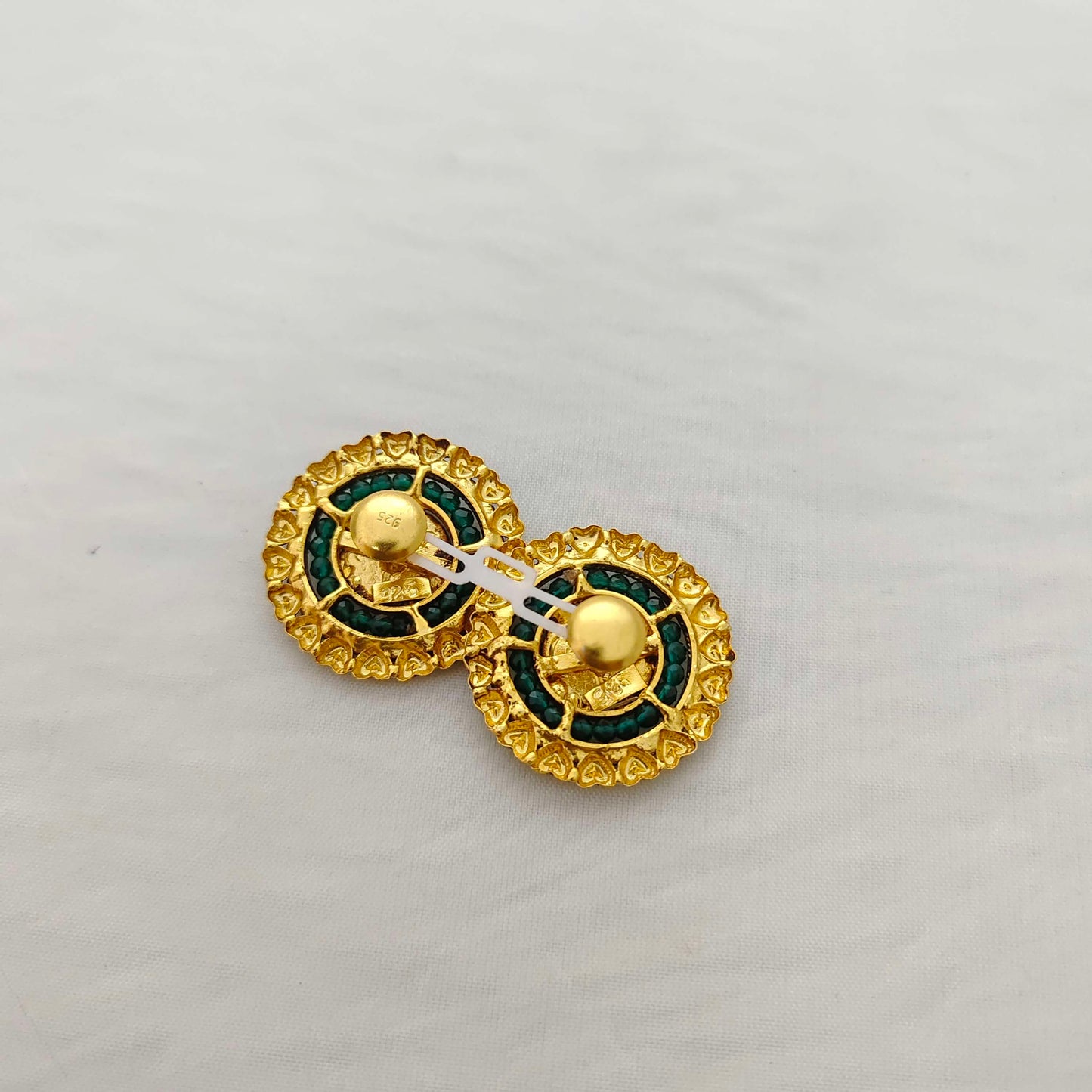 Silver Lakshmi Devi earrings -RCJR513