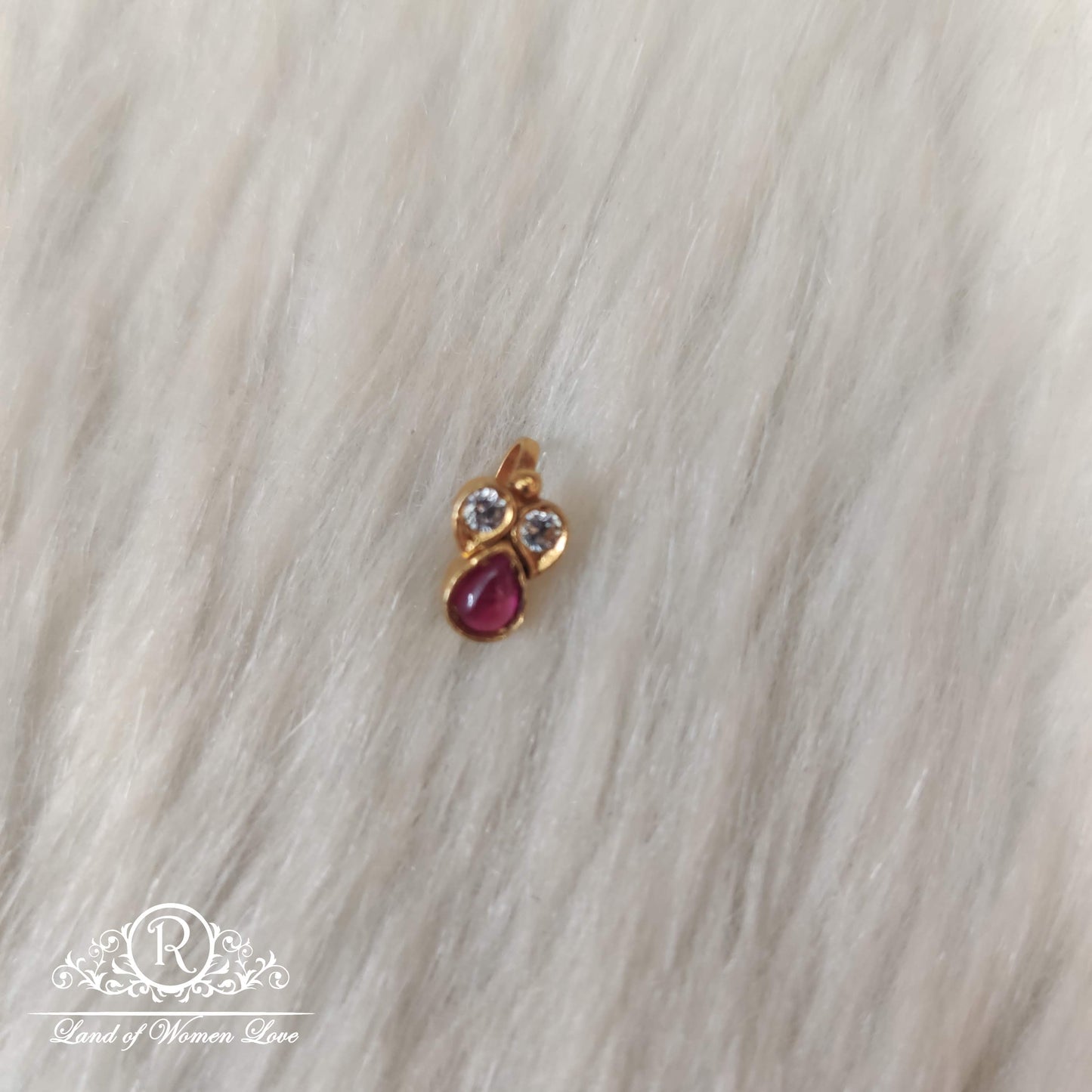 silver nose pins-ra70 92.5 silver ramala jewelry / ramala collections