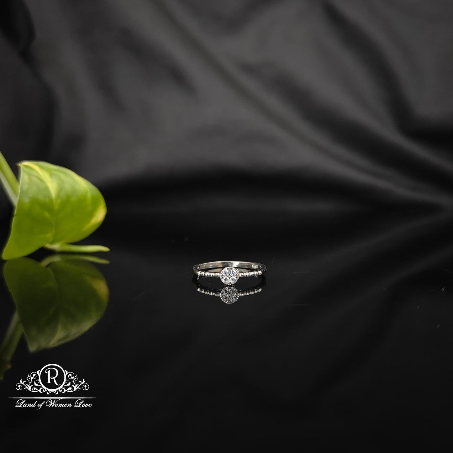 ring silver rodhium polish finger ring-rcra80 92.5 silver ramala jewelry / ramala collections