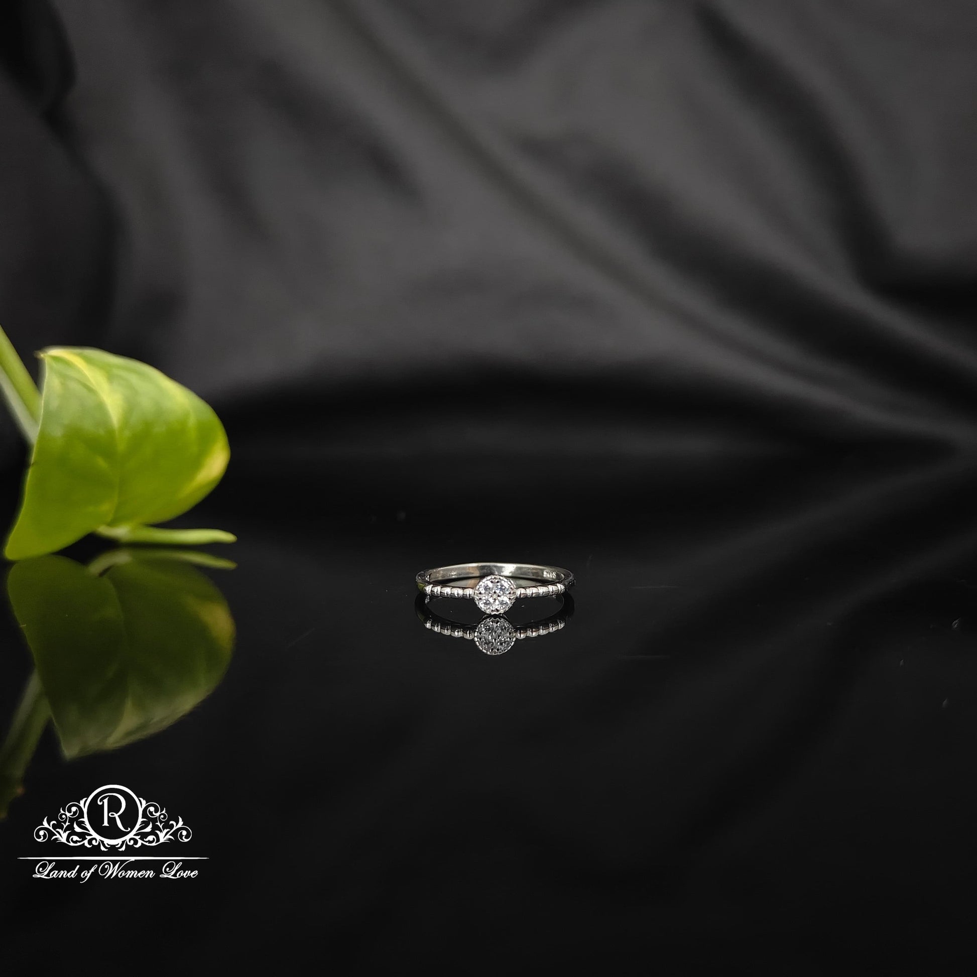 ring silver rodhium polish finger ring-rcra80 92.5 silver ramala jewelry / ramala collections