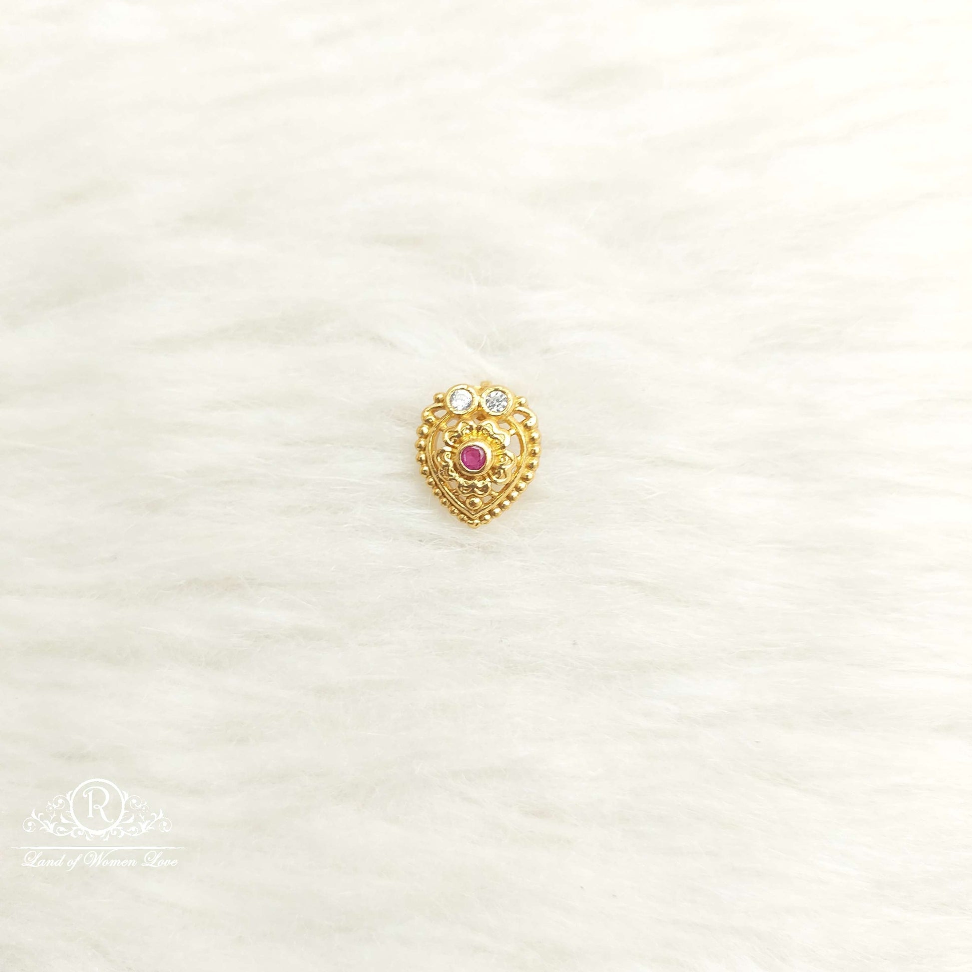 nose pin silver nose pins-sa508-9 92.5 silver ramala jewelry / ramala collections