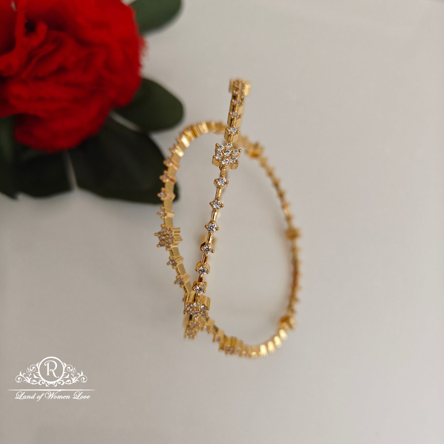 92.5 silver simple and Cute Bangles - RCBG03-1