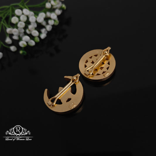 Silver kundan hair pin suryavanka chandravanka design -RCPK015