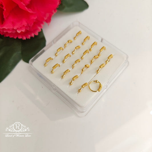 92.5 silver simple and Cute nose pins and second tops - RCHS44-1