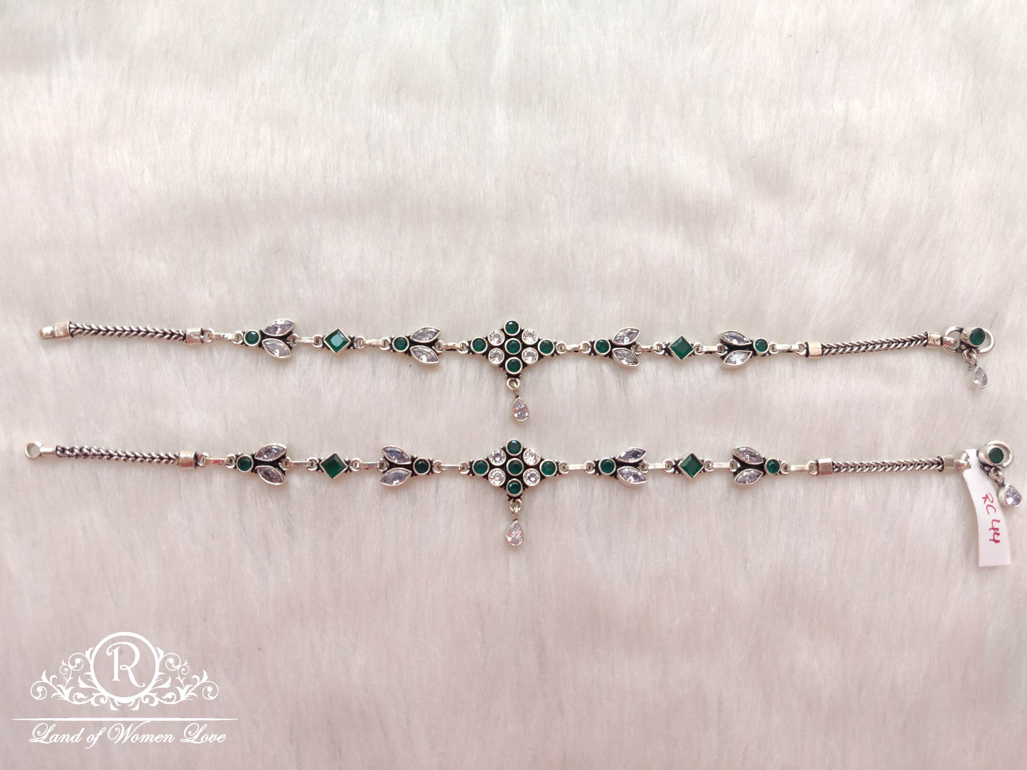silver anklets-ra51 92.5 silver ramala jewelry / ramala collections