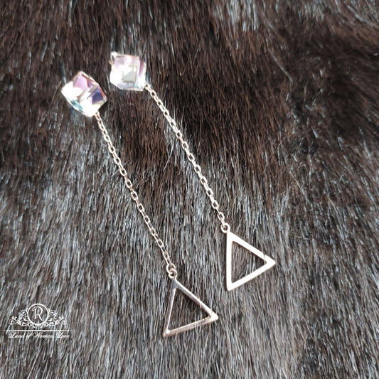 Silver Hanging Earrings-S590