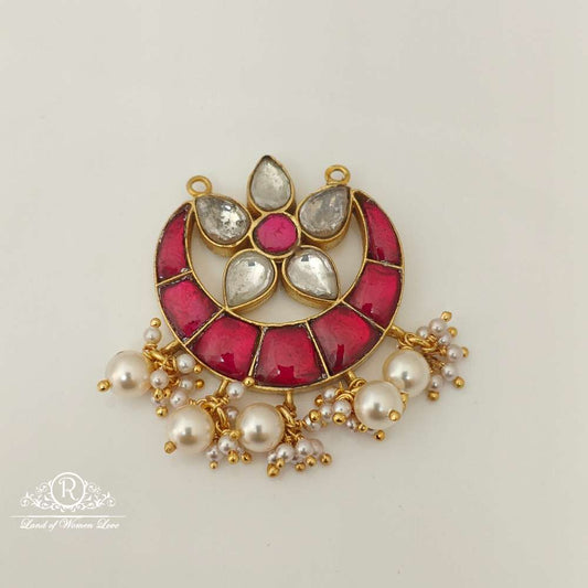 silver kundan locket design-rch547 kundan 92.5 silver ramala jewelry / ramala collections