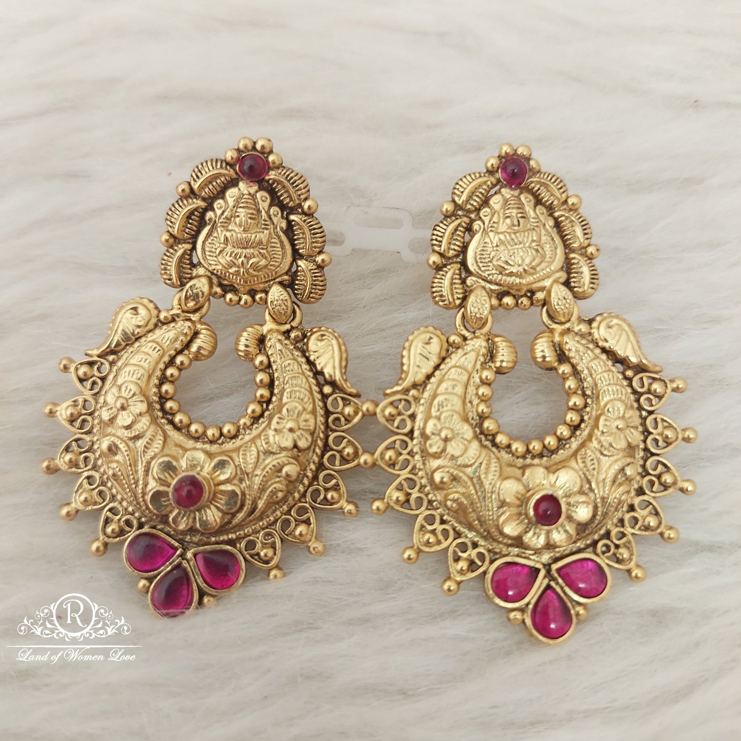 Silver Chandabali Earrings-C029