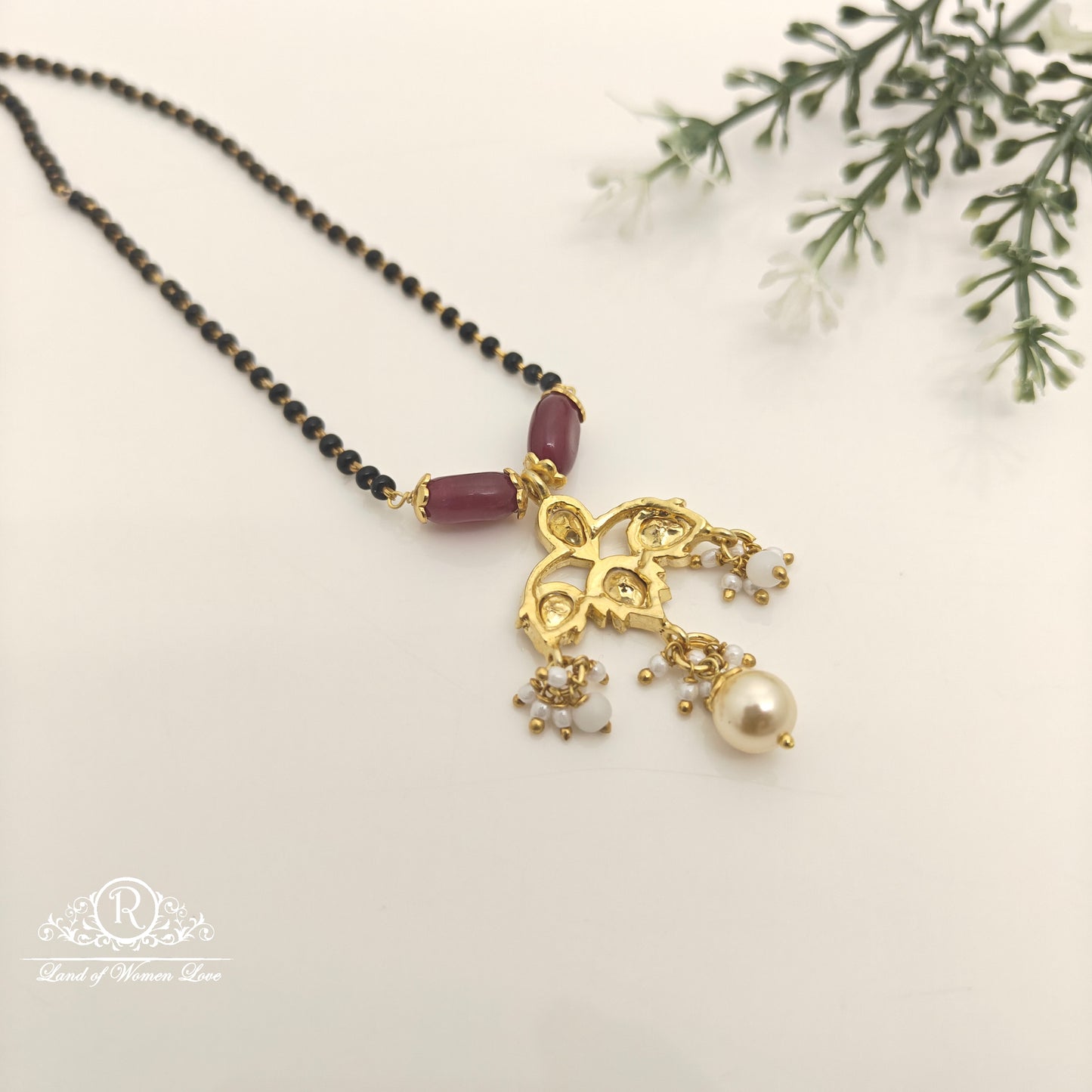 Silver Black Beads-RCH698