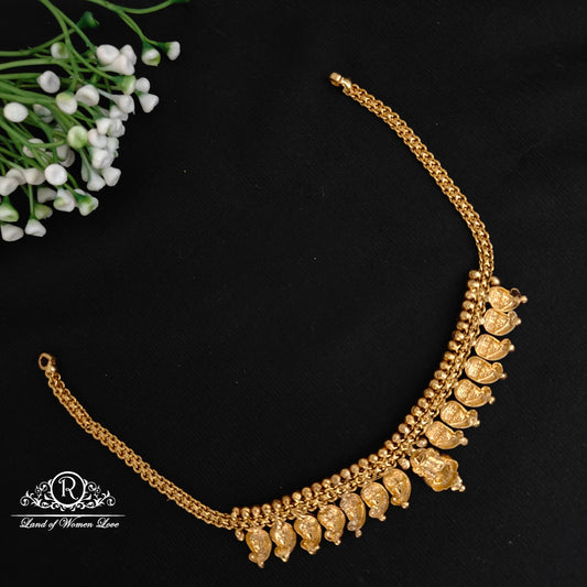 Silver mango design necklace -RC06M413