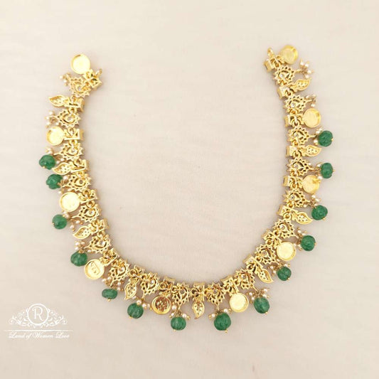 Silver Black CZ- Stones Earrings With Necklace-M206M207