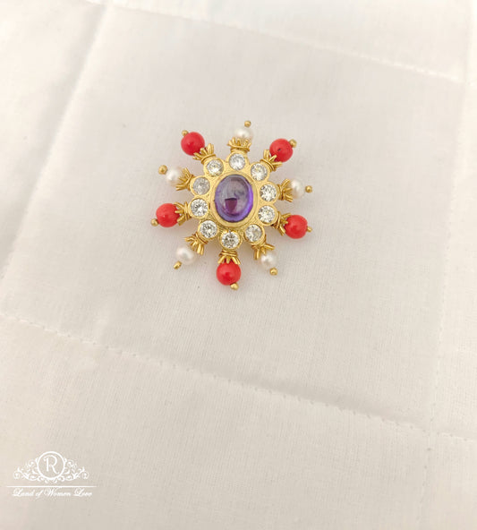 silver coral with pearls design locket-jr176 coral 92.5 silver ramala jewelry / ramala collections