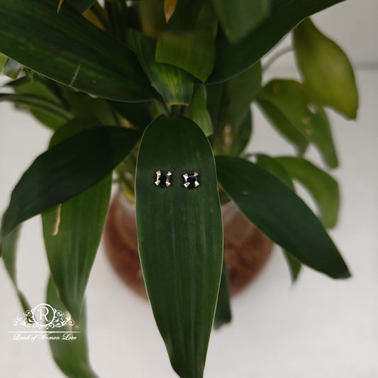 earrings 92.5 silver simple and cute earrings - rchs52-2 92.5 silver ramala jewelry / ramala collections