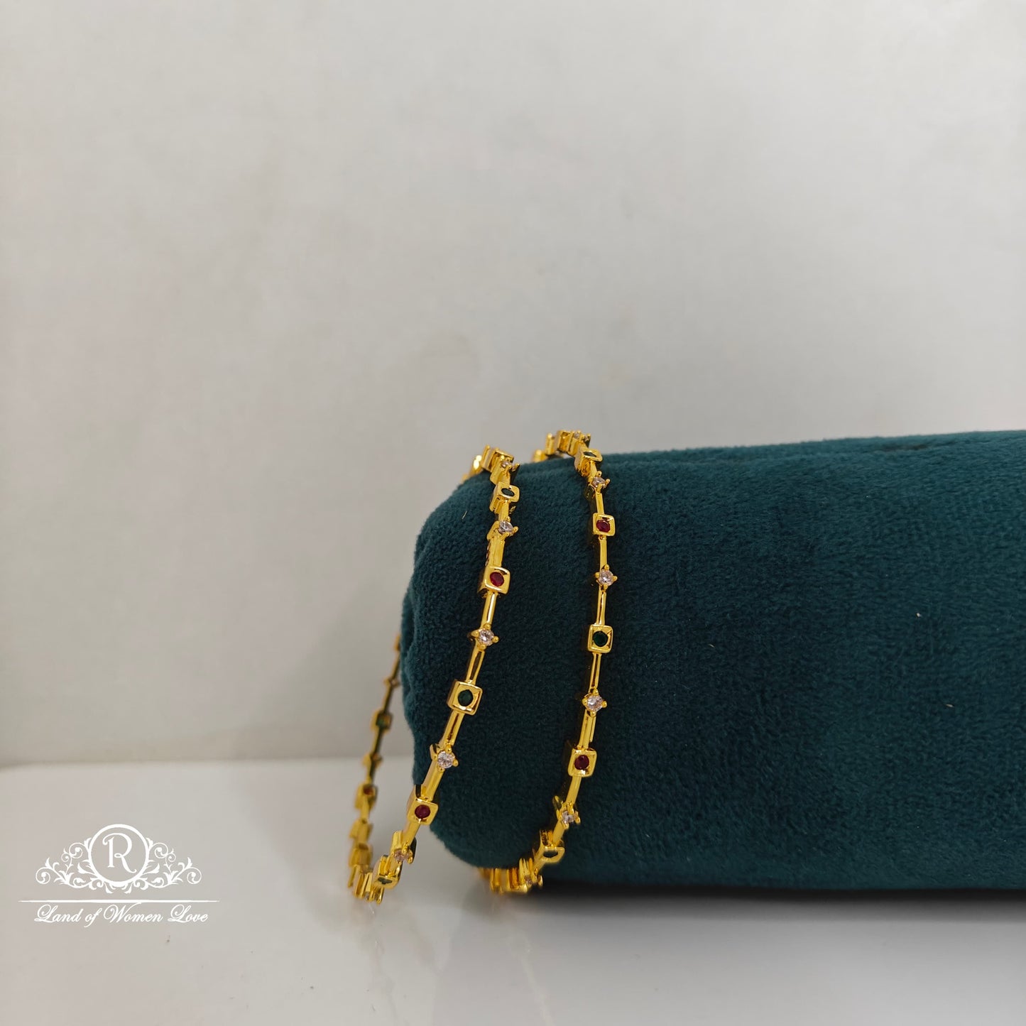 bangle silver diamond replica bangles -rcds304-1 92.5 silver ramala jewelry / ramala collections