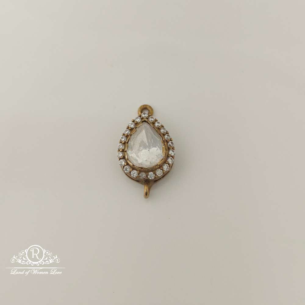 Silver Moissanite Design Small Locket-RCMJ190