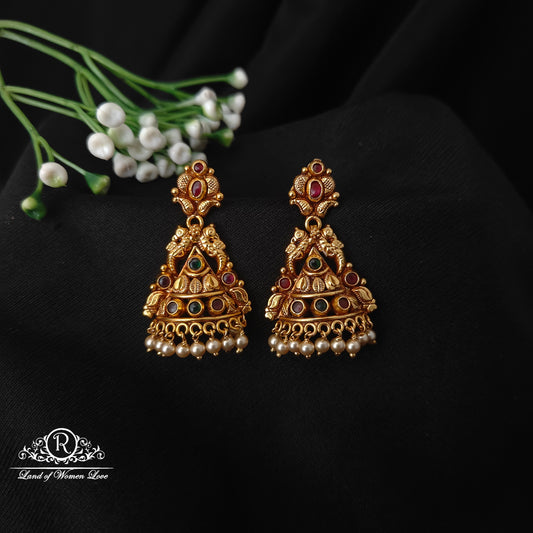 earrings 92.5 silver simple and cute earrings - rcjr977 92.5 silver ramala jewelry / ramala collections