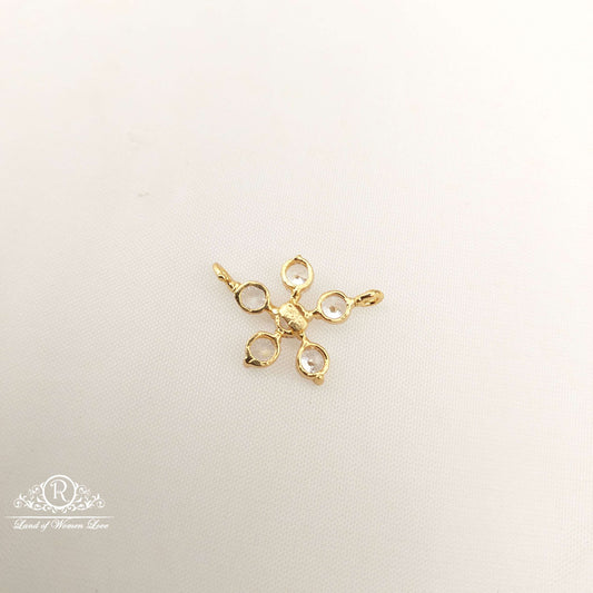 Silver Small Six Stones Locket-JR64