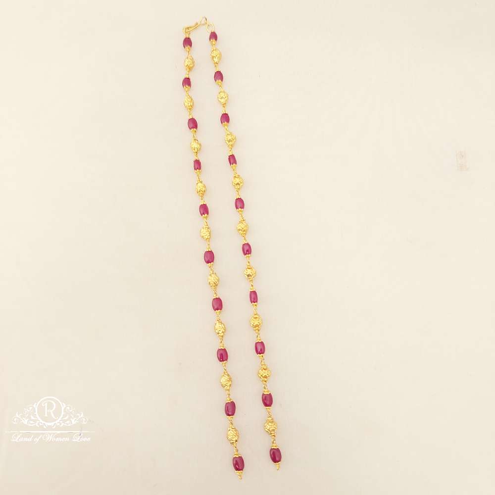 Silver Gold Balls With Beads Openble Chain-JR89