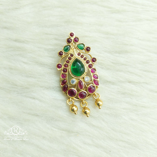 silver kempu stones locket-sa362 92.5 silver ramala jewelry / ramala collections