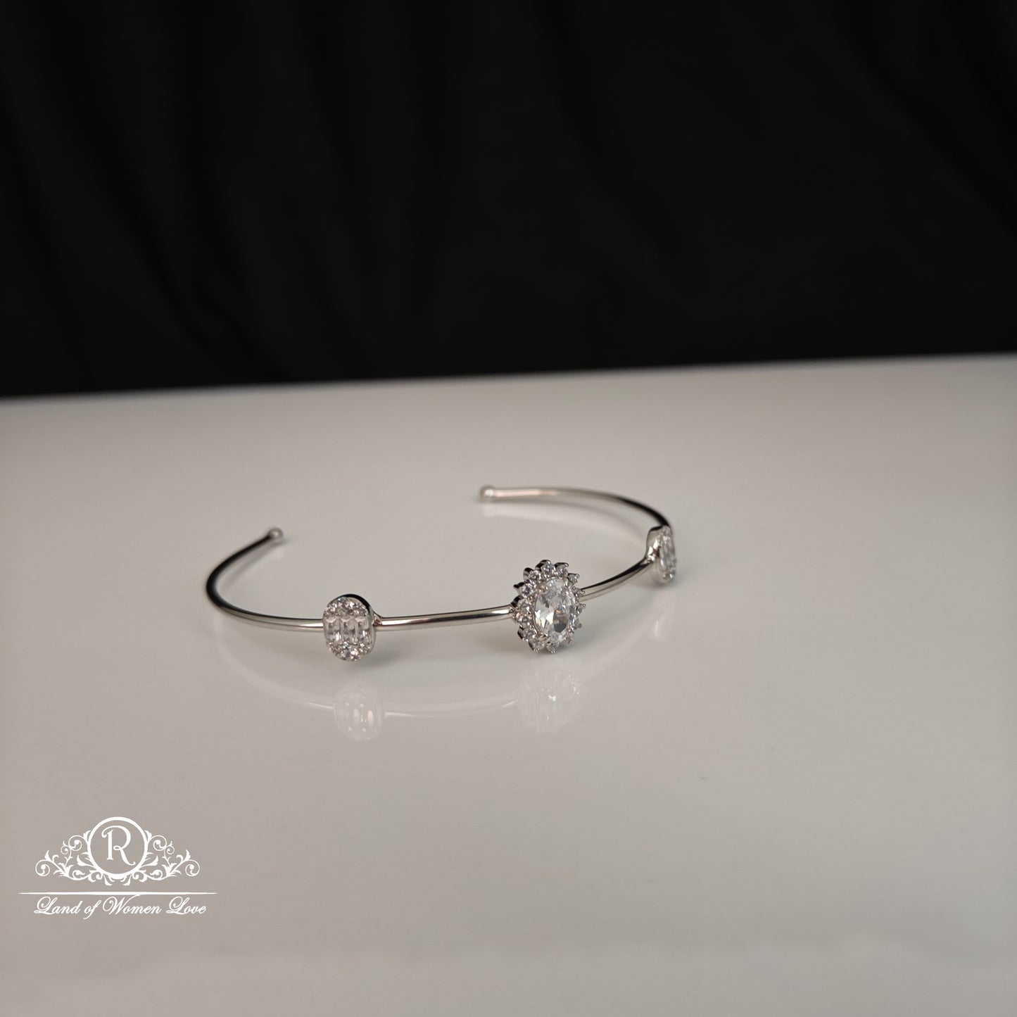 92.5 Silver beautiful Adjustable Bracelet-RCRA130