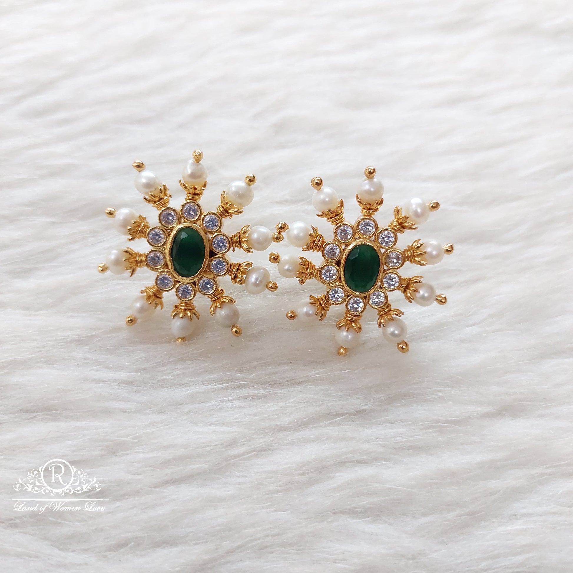 stud silver earrings-s127 92.5 silver ramala jewelry / ramala collections