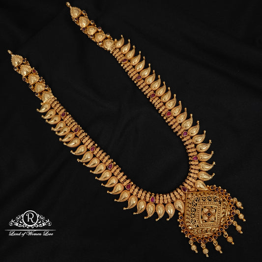 haram 92.5 silver beautiful mango design haram -rcm181 92.5 silver ramala jewelry / ramala collections