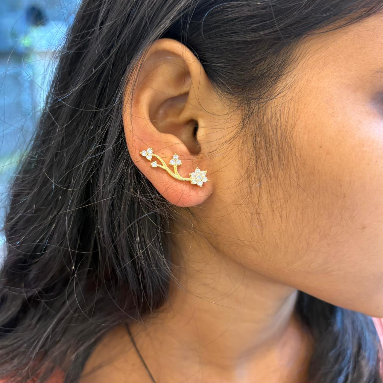 earrings silver earcuffs design-rcpj01 92.5 silver ramala jewelry / ramala collections