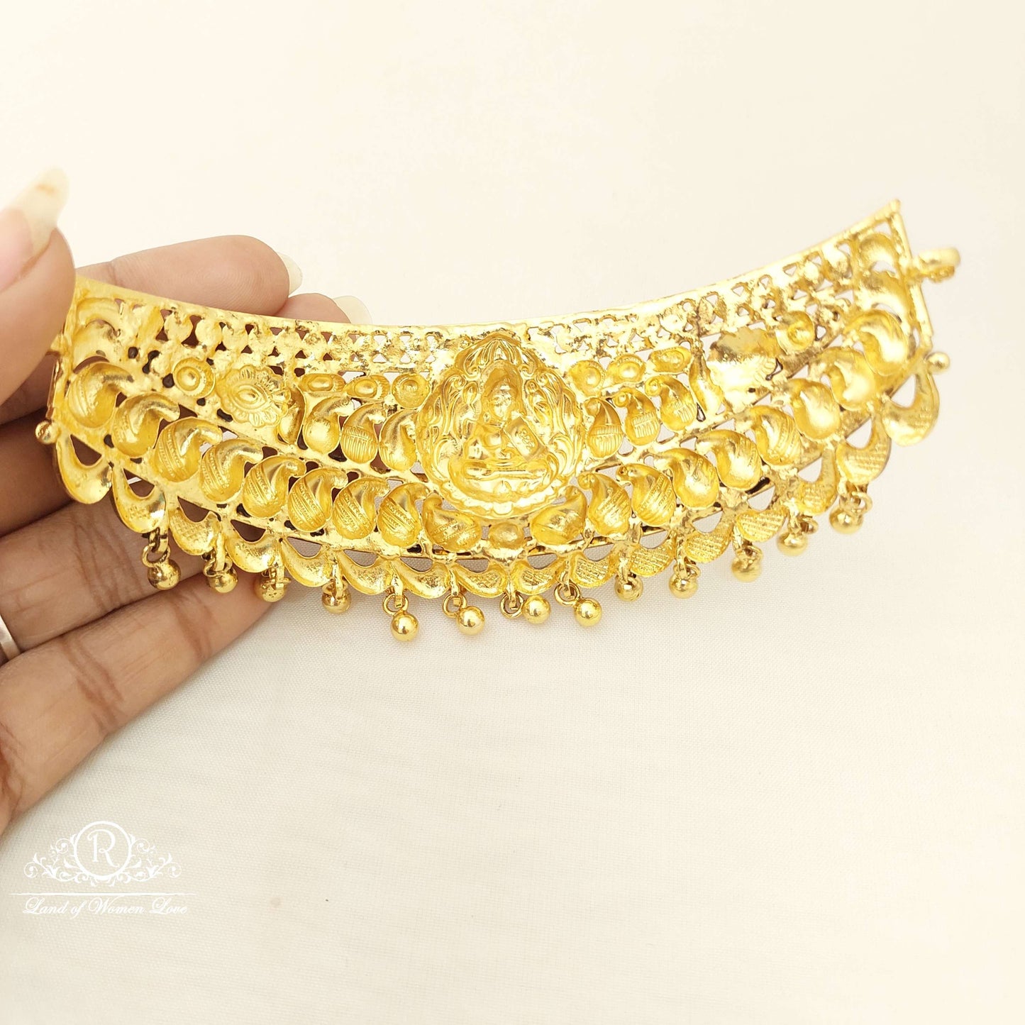 Silver Lakshmi Devi Chocker-JR15