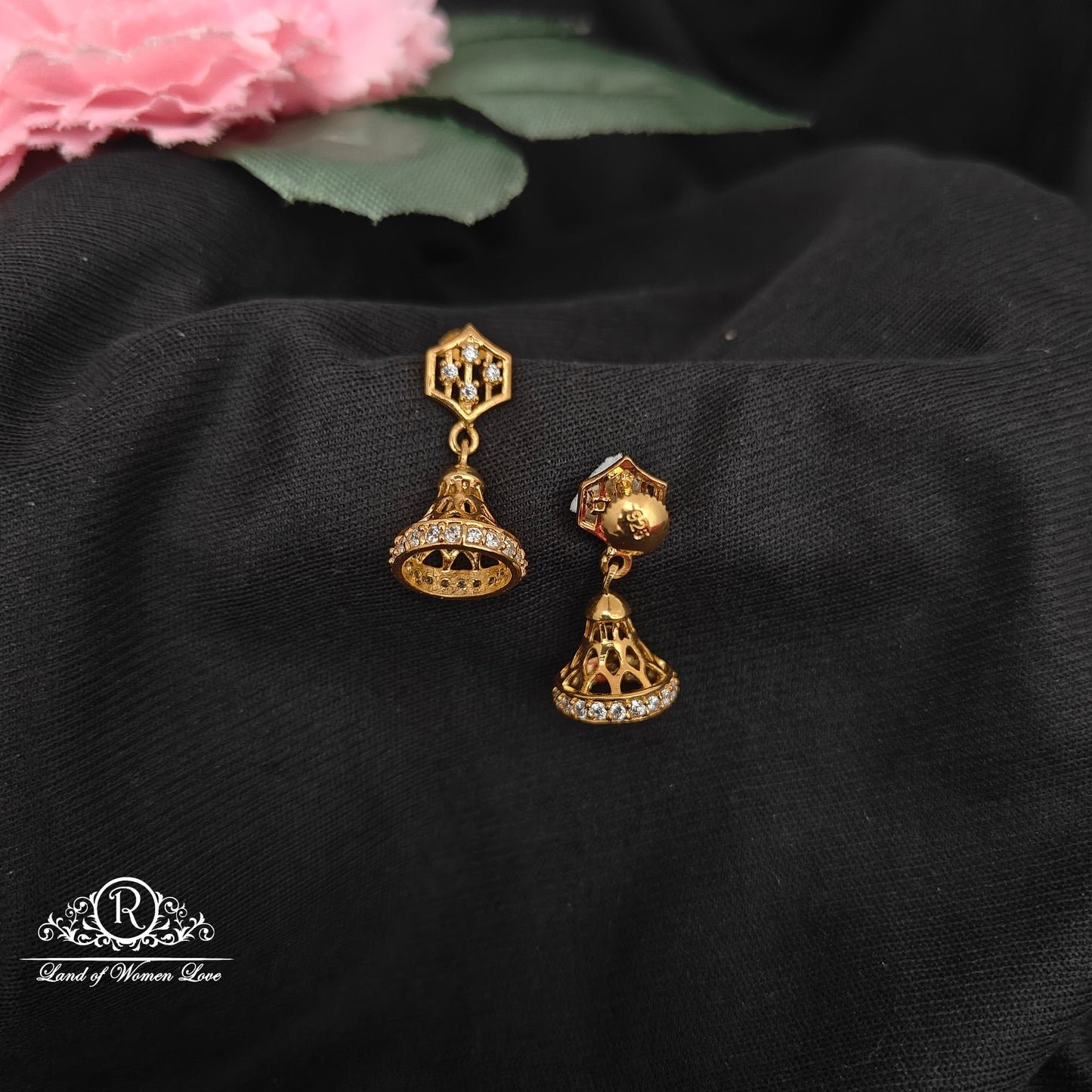 92.5 silver simple and Cute earrings - RCDS0573