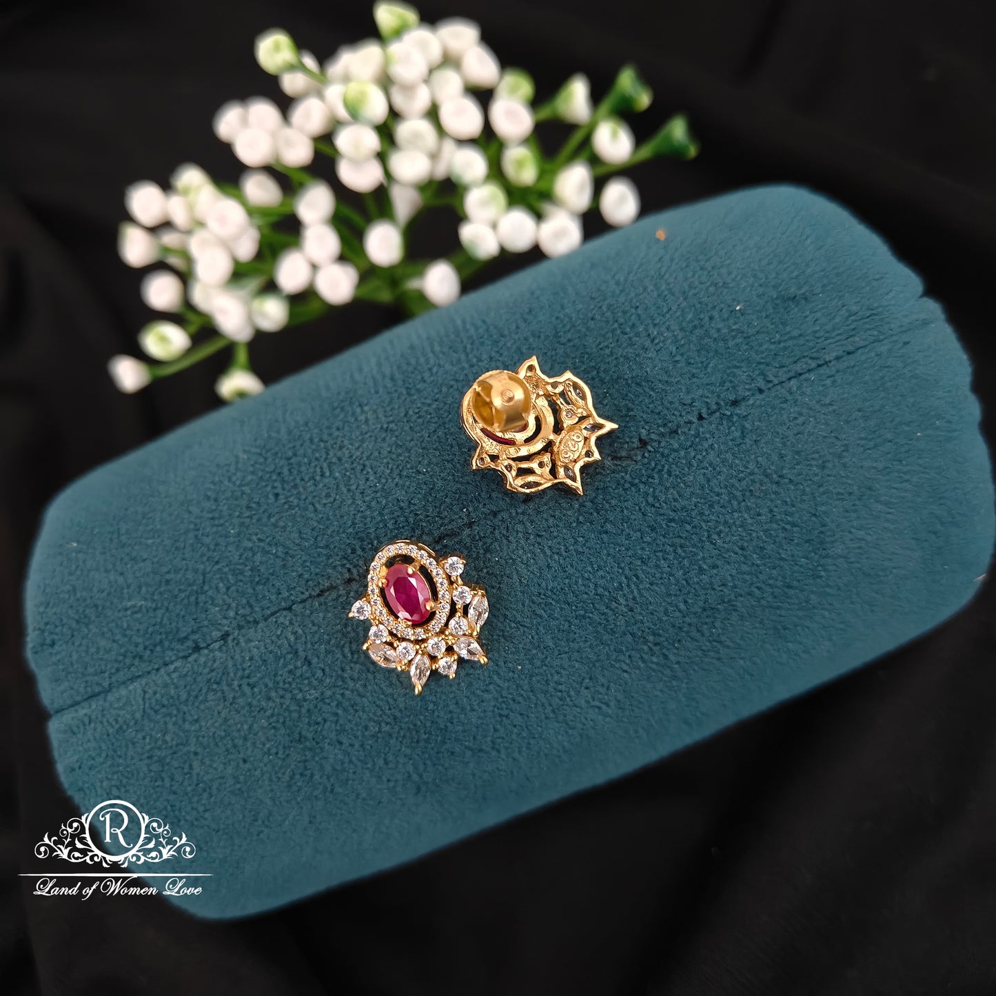 Silver simple and Cute earrings -RCBG0103