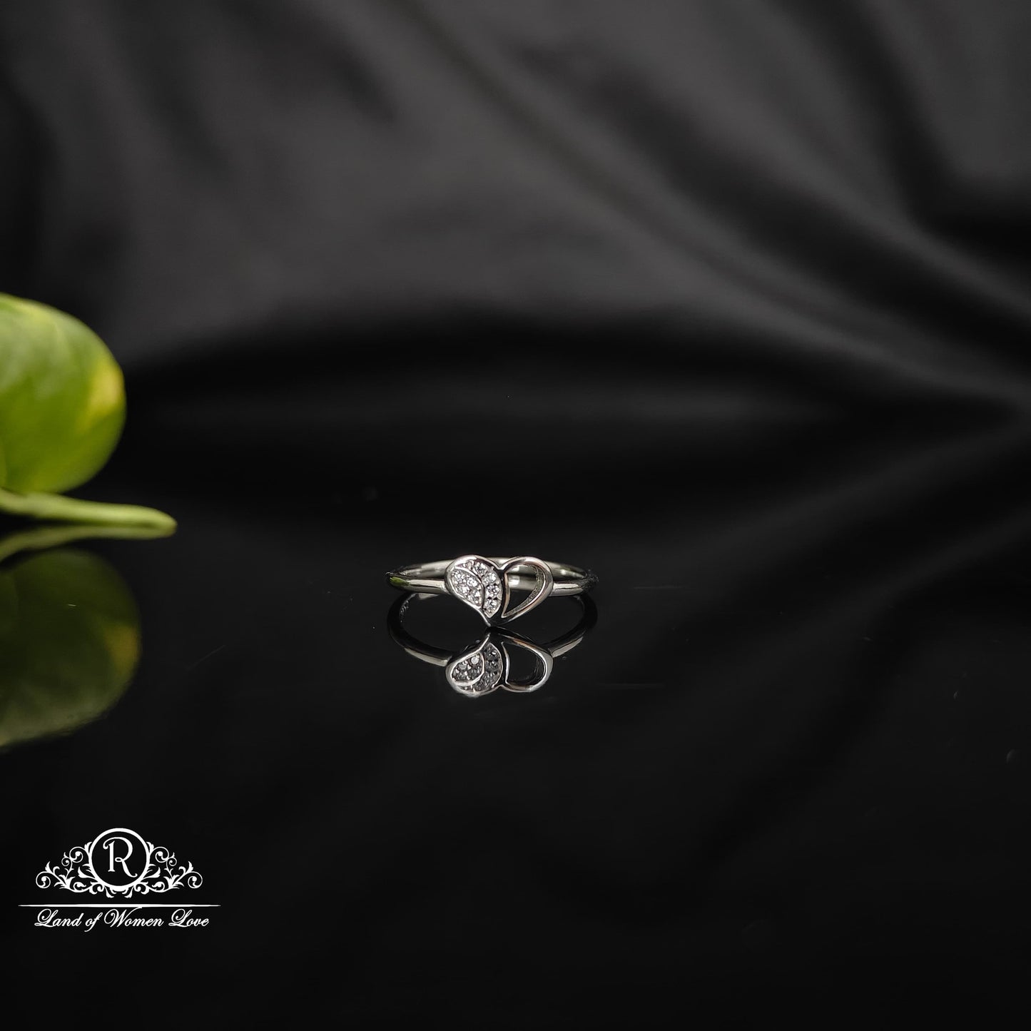 ring silver rodhium polish finger ring-rcra49 92.5 silver ramala jewelry / ramala collections