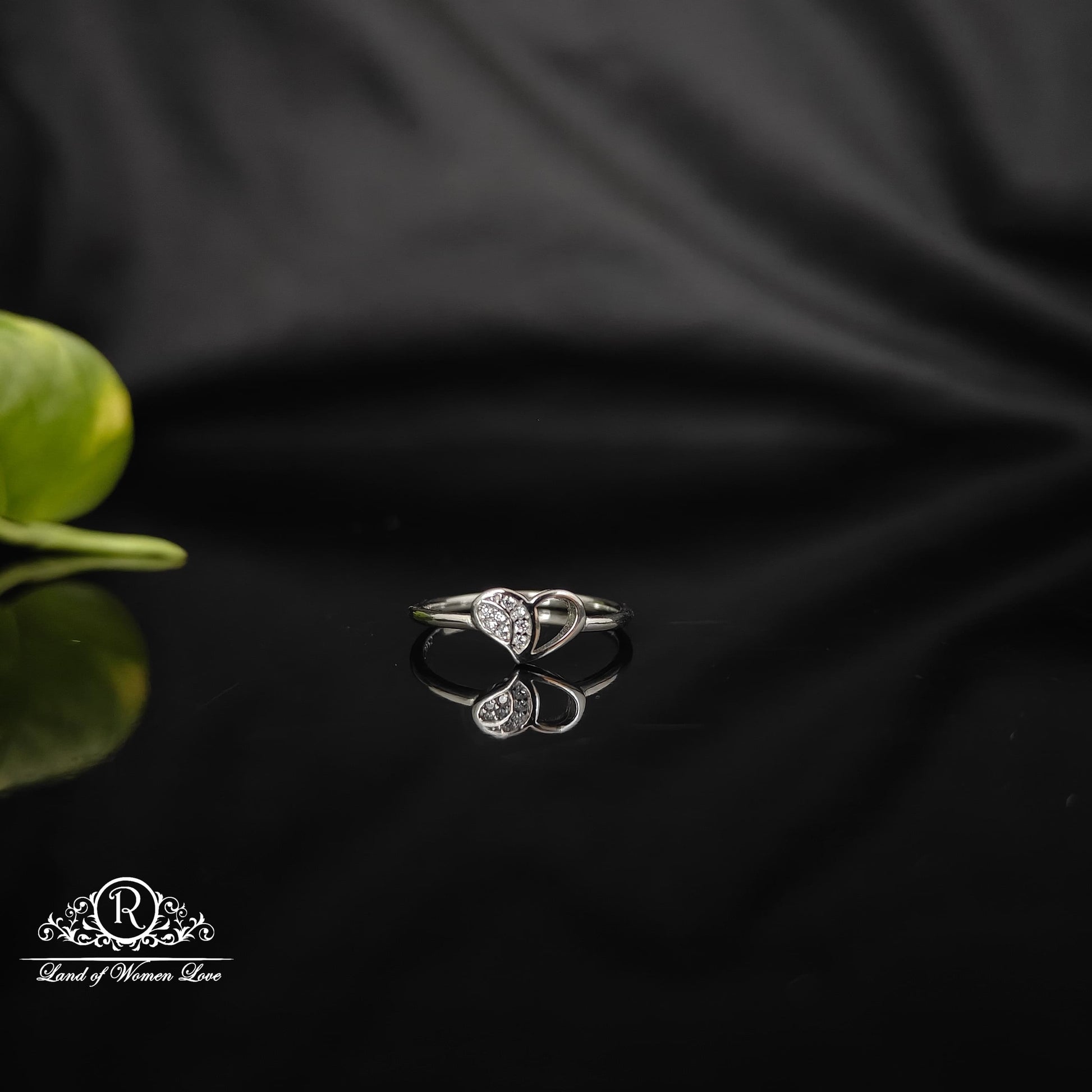 ring silver rodhium polish finger ring-rcra49 92.5 silver ramala jewelry / ramala collections