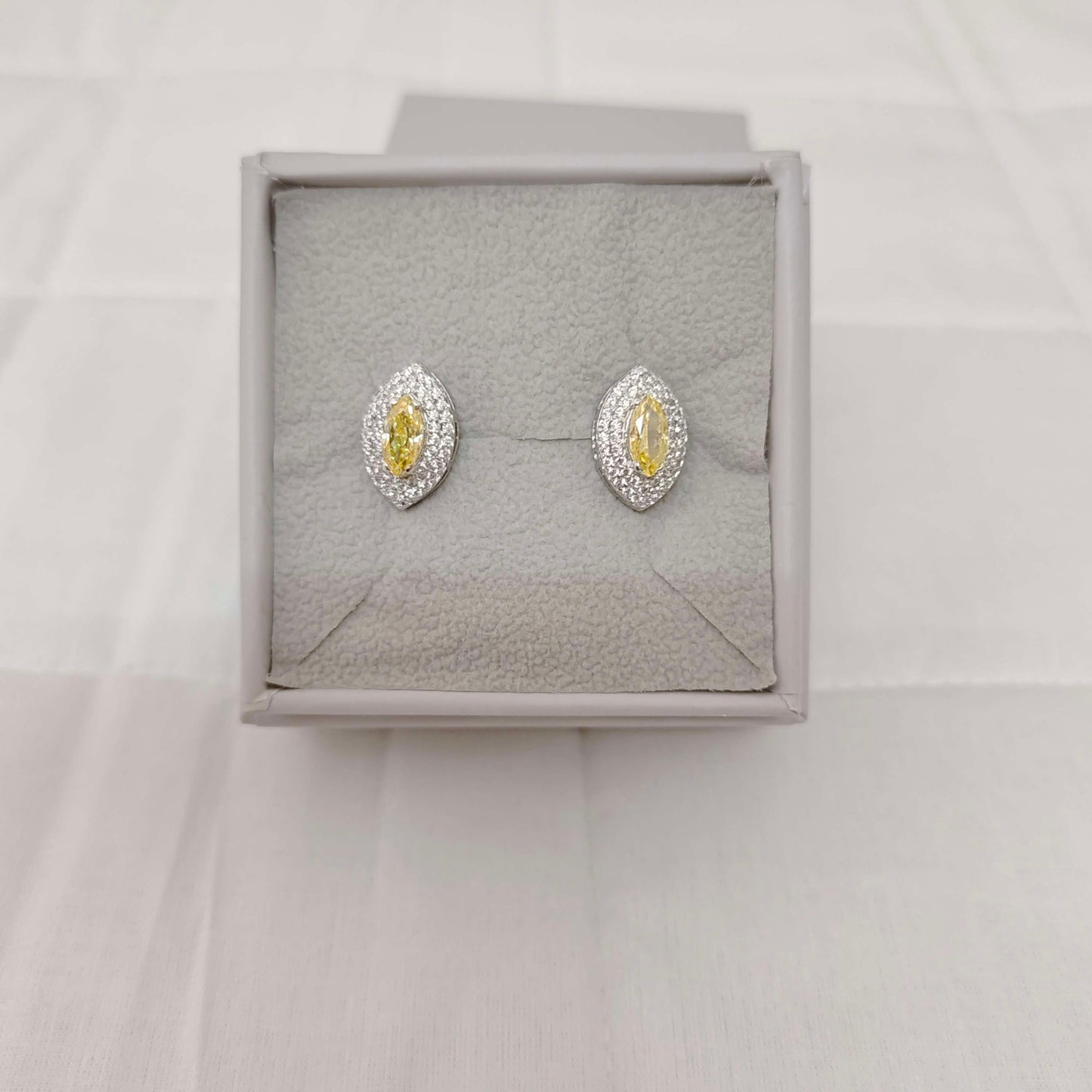 Silver CZ- Stones Earrings-RCES53