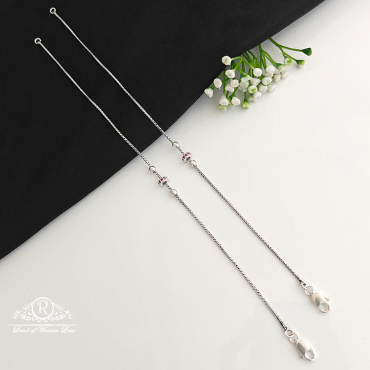 silver anklets -rcra115 92.5 silver ramala jewelry / ramala collections