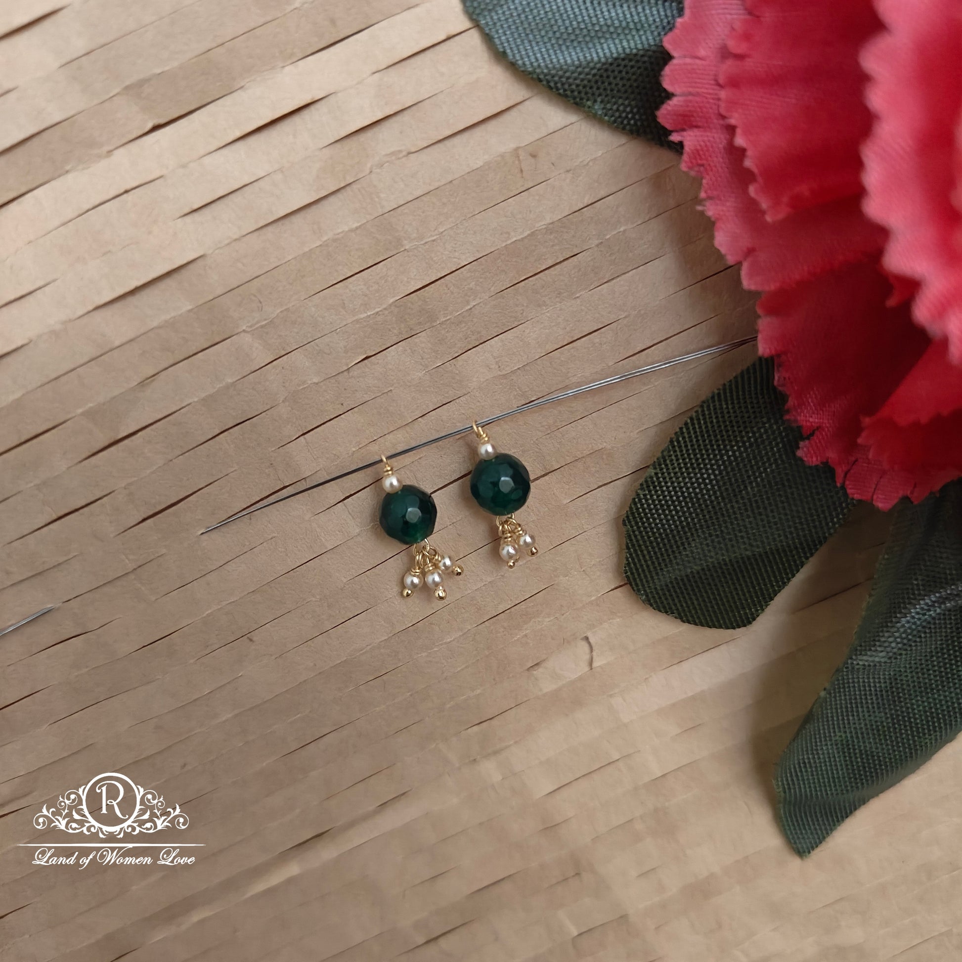 earrings 92.5 silver simple and cute hangings - rcjr998 92.5 silver ramala jewelry / ramala collections