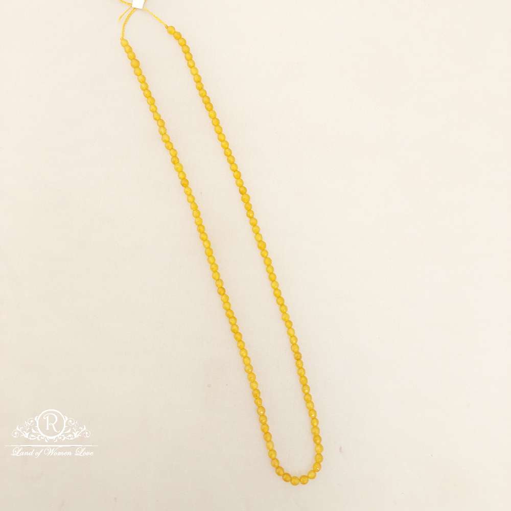 3MM Yellow Cutting Zads Plain Beads-MJ9-2