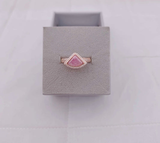 ring silver rose gold polish finger ring design -rcg078 92.5 silver ramala jewelry / ramala collections