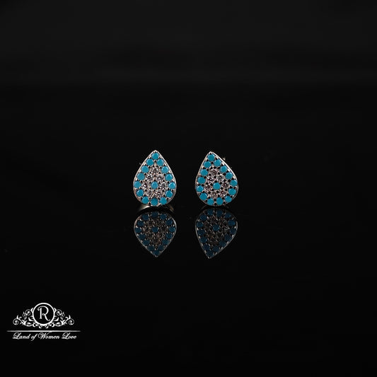 stud silver earrings -rchs38-12 92.5 silver ramala jewelry / ramala collections