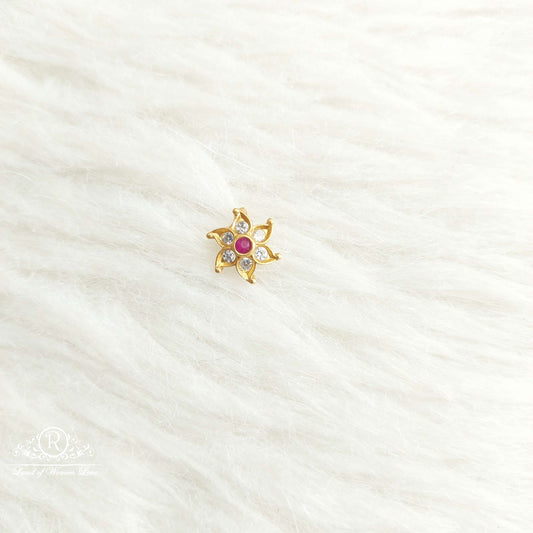 nose pin silver nose pins-sa506-3 92.5 silver ramala jewelry / ramala collections