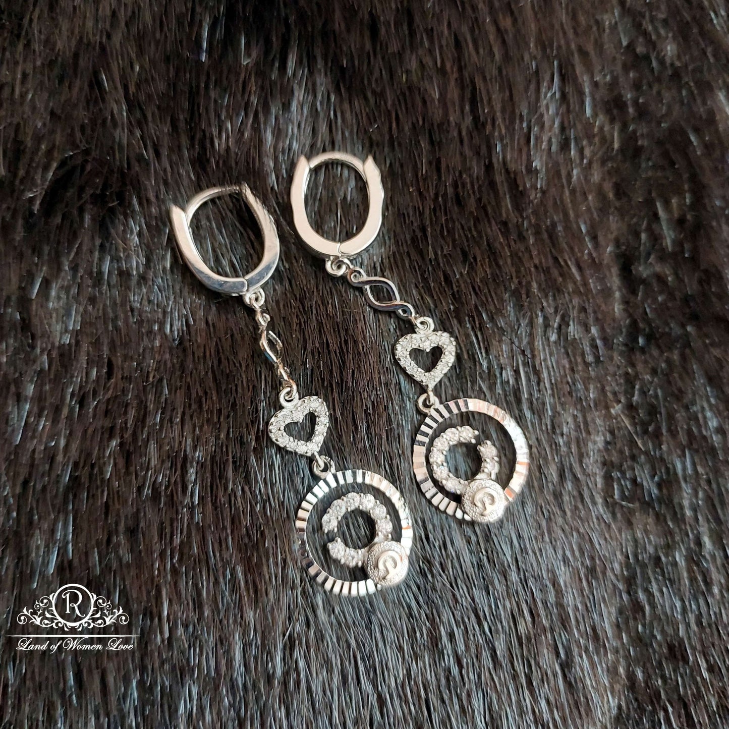 Silver Hanging Earrings-S598